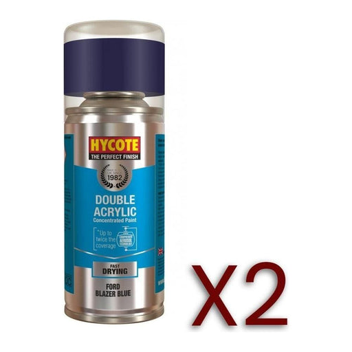 2x Hycote Aerosol Paint for Ford Blazer Blue 150ml Hycote  - Town Parts