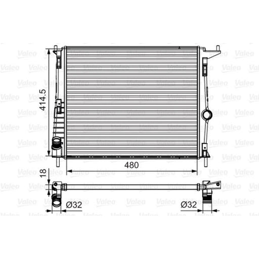 Valeo Engine Radiator 700802