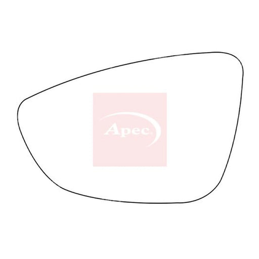 Apec Exterior Wing Mirror Glass Left AMS2595