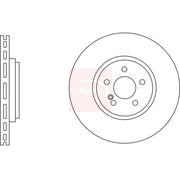 Apec 2 x Vented Rear Brake Discs DSK2738