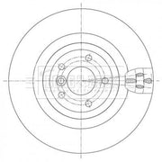 Borg & Beck 2 x Vented Rear Brake Discs BBD5437