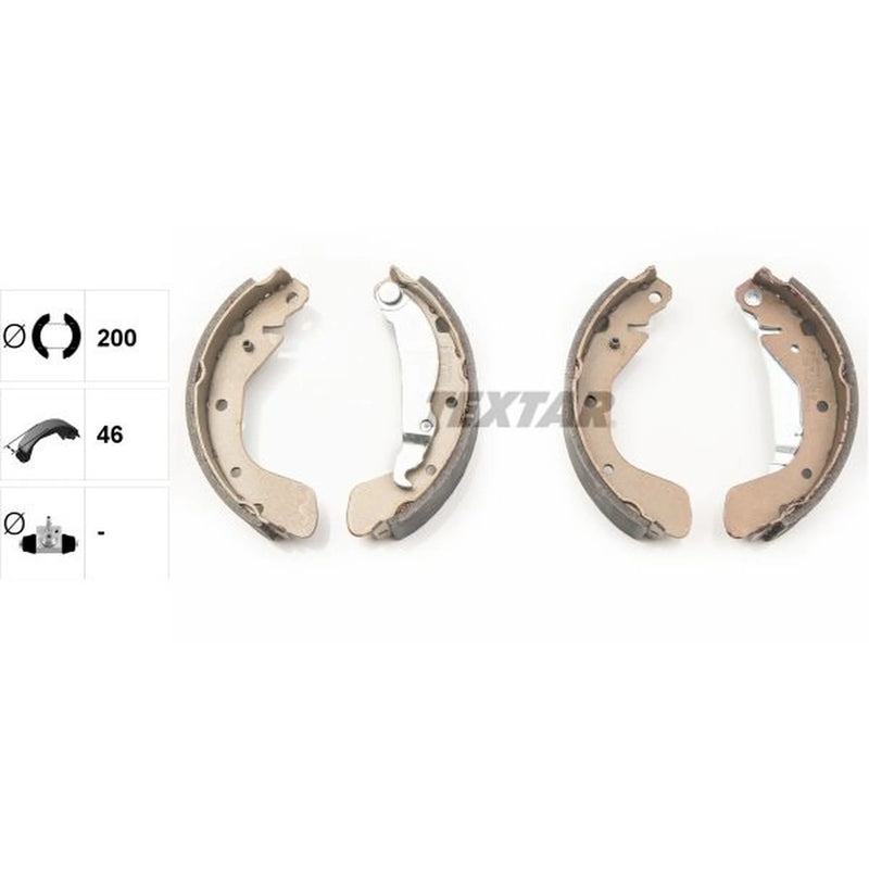 Textar Brake Shoe Set Axle Kit 91058200
