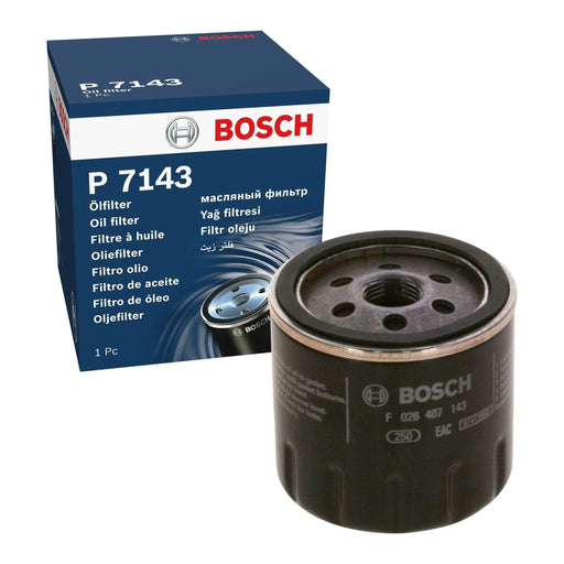 Genuine Bosch Car Oil Filter P7143 Fits Vw Up Bluemotion - 1.0 - 11-20 F02640714 Bosch  - Town Parts