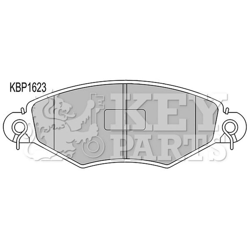 Key Parts 4 x Front Brake Pad Set KBP1623
