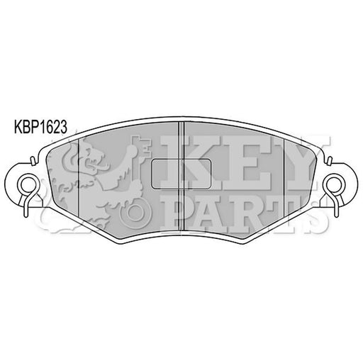 Key Parts 4 x Front Brake Pad Set KBP1623