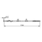 Bosch Handbrake Cable Right Rear 1 987 482 927