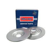 Borg & Beck 2 x Solid Rear Brake Discs BBD5555