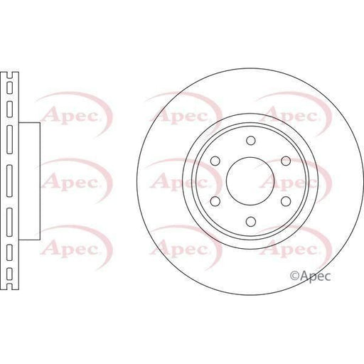 APEC Brake Disc (Front) (Single) DSK3887 fits Ford Apec  - Town Parts