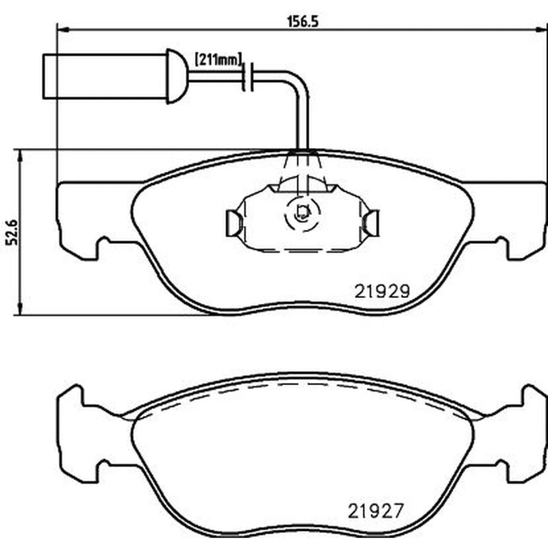 DON Front Brake Pad Set PCP1543