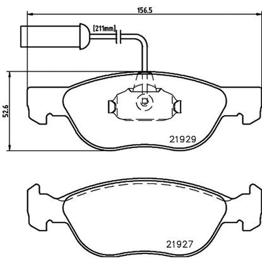 DON Front Brake Pad Set PCP1543