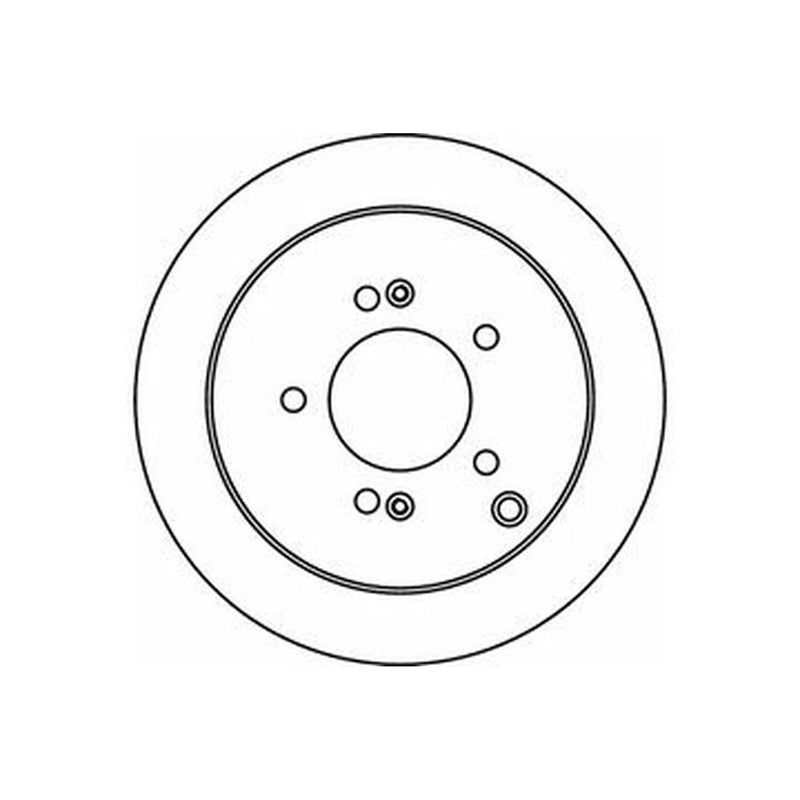 Abtex 2 x Solid Rear Brake Discs BD1174S