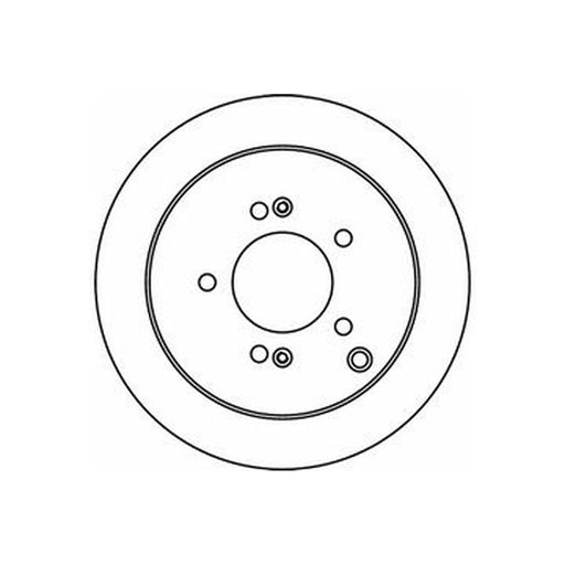 Abtex 2 x Solid Rear Brake Discs BD1174S