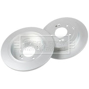 Borg & Beck 2 x Solid Rear Brake Discs BBD5565
