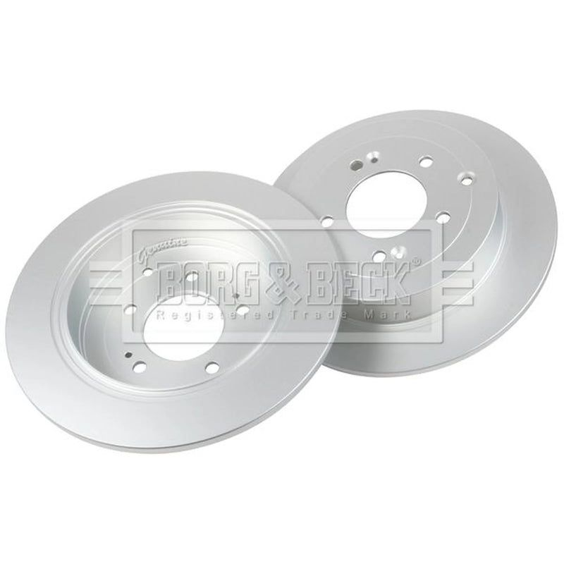 Borg & Beck 2 x Solid Rear Brake Discs BBD5565