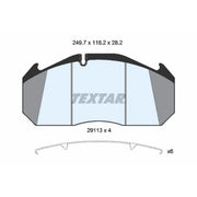 Textar Front Brake Pad Set 2911307