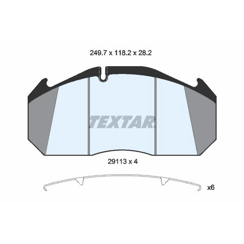 Textar Front Brake Pad Set 2911307