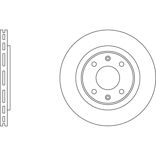 Apec Brake Disc Front Fits Citroen Berlingo Bx Xantia Xsara Zx Peugeot 206 305 3 Apec  - Town Parts