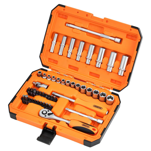 Draper HI-TORQ 6 Point Socket Set 1/4" 47 Piece