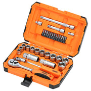 Draper HI-TORQ® 6 Point Socket Set 34 Piece 1/4" & 3/8"