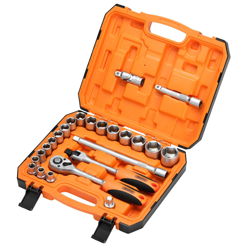 Draper HI-TORQ® 6 Point Socket Set 1/2" 24 Piece