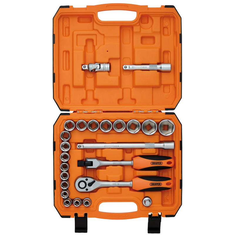 Draper HI-TORQ® 6 Point Socket Set 1/2" 24 Piece