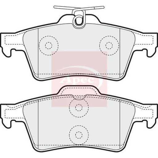 Apec Rear Brake Pad Set PAD1448