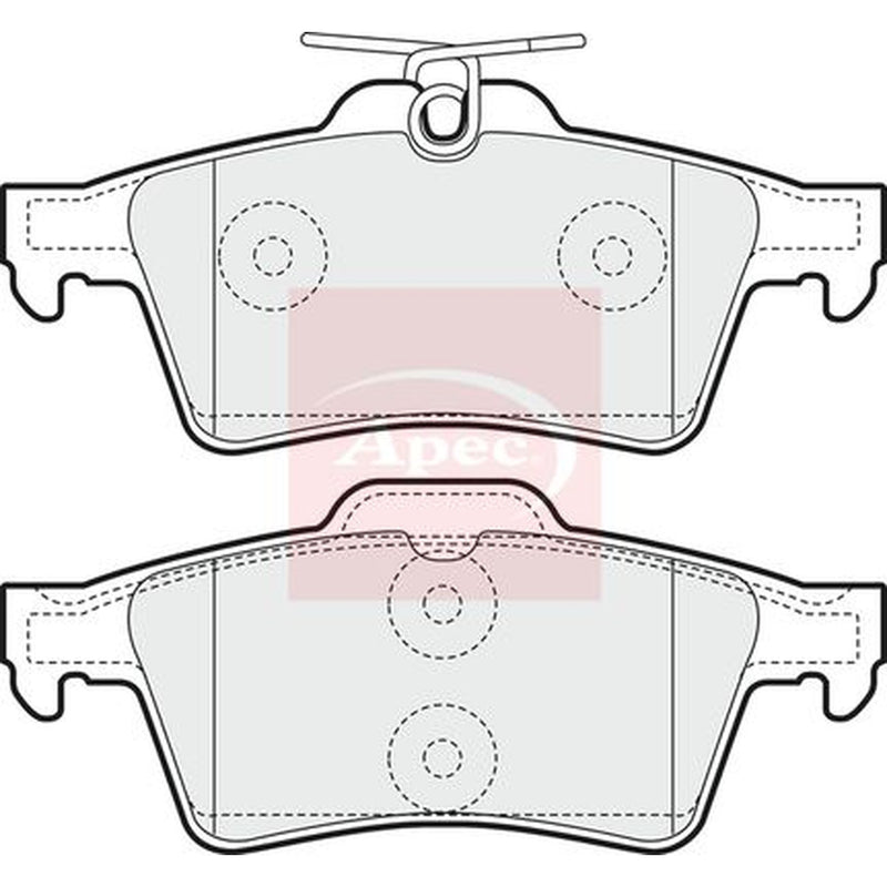 Apec Rear Brake Pad Set PAD1448