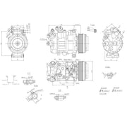 Hella Air Conditioning Compressor 8FK 366 201-841