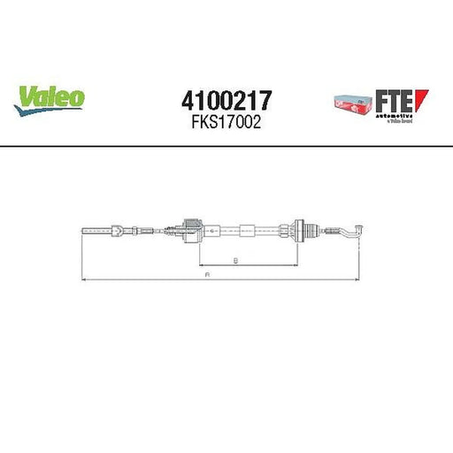 Valeo Clutch Control Cable Pull 4100217