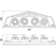 Hella Tail Light / Lamp P21W Right 2VP 012 570-181