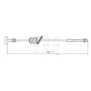 Apec Handbrake Cable Front CAB1672