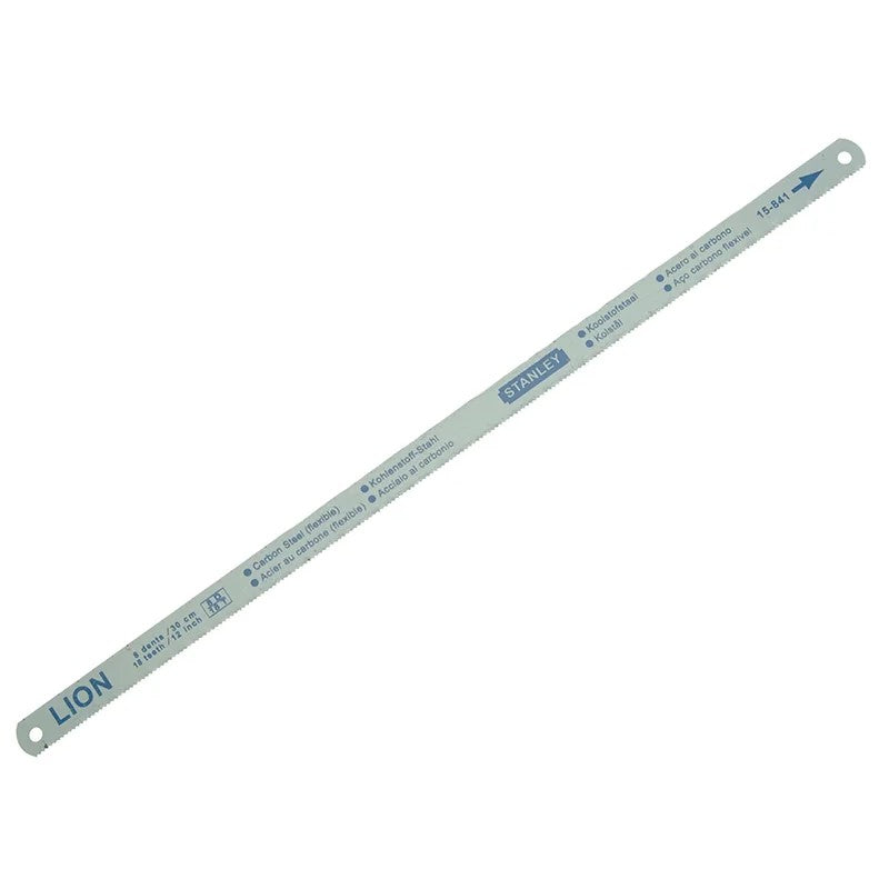 STANLEY® Hand Tools Flexible Hacksaw Blade 300mm (12in) Pack 5 Blades (18 24 &