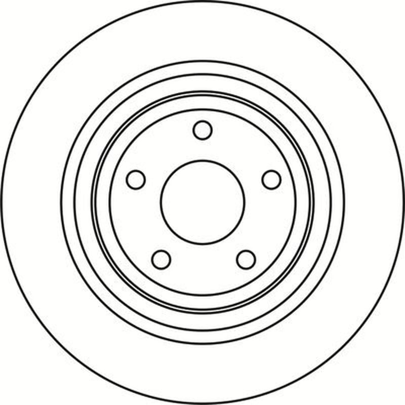 Abtex 2 x Solid Rear Brake Discs BD2026S