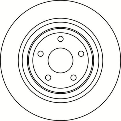 Abtex 2 x Solid Rear Brake Discs BD2026S