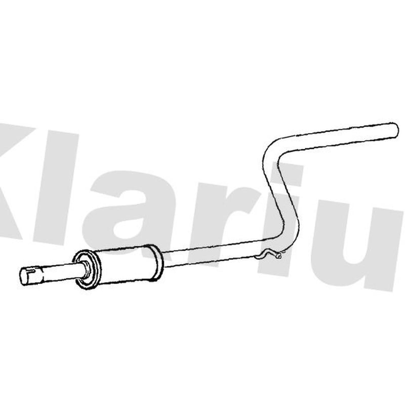 Klarius Box With Centre Pipe Centre VW896T