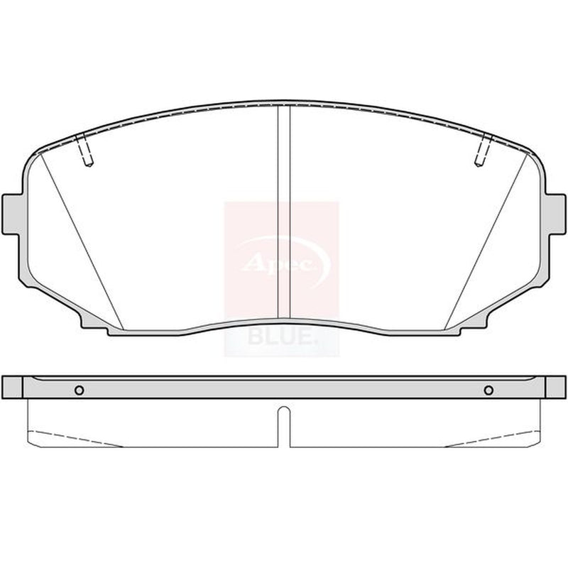 Apec Front Brake Pad Set PD4025