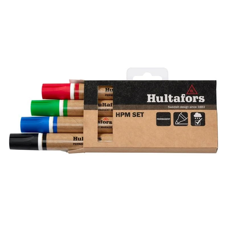 Hultafors HPM Permanent Marker Set, 4 Piece - 650330