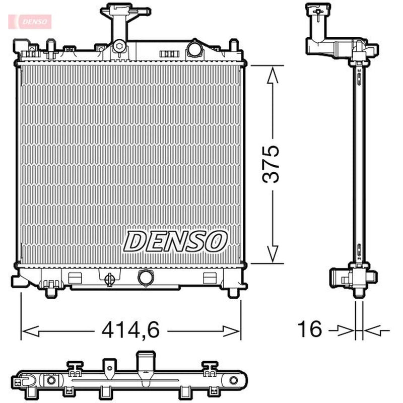 Denso Engine Radiator DRM47040