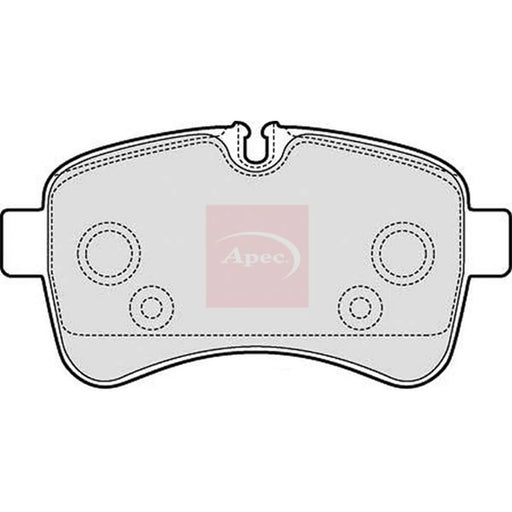 Apec Rear Brake Pad Set PAD1608