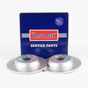 Borg & Beck 2 x Solid Rear Brake Discs BBD5589