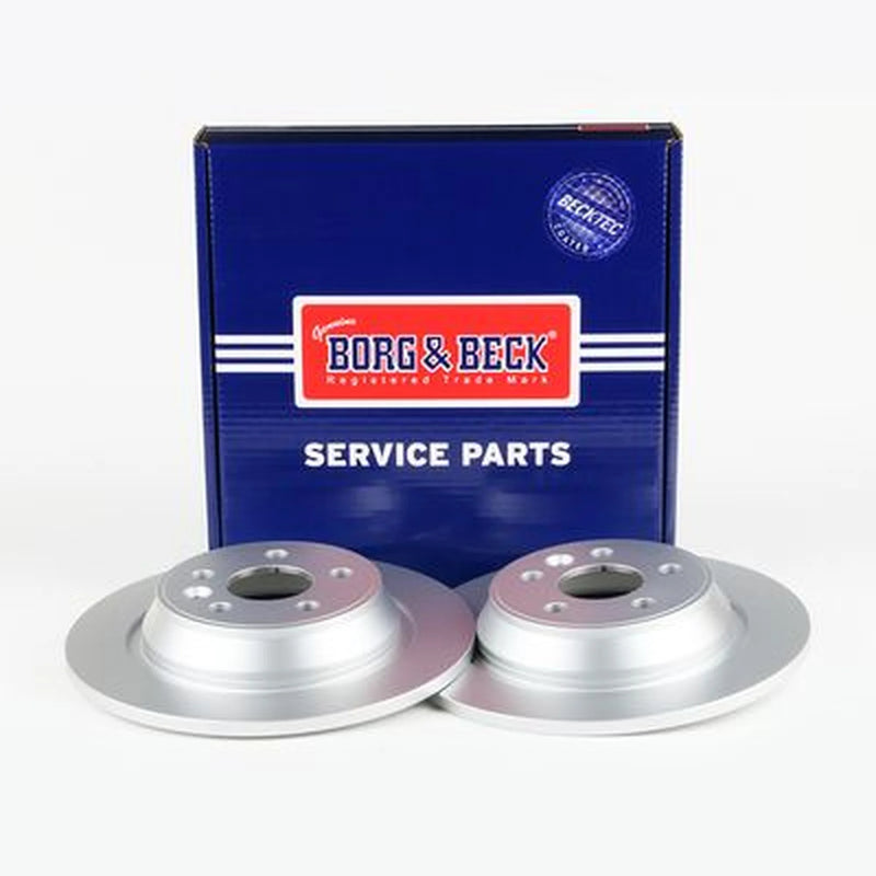 Borg & Beck 2 x Solid Rear Brake Discs BBD5589