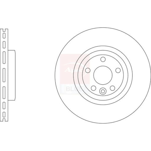 Apec 2 x Vented Front Brake Discs SDK6968