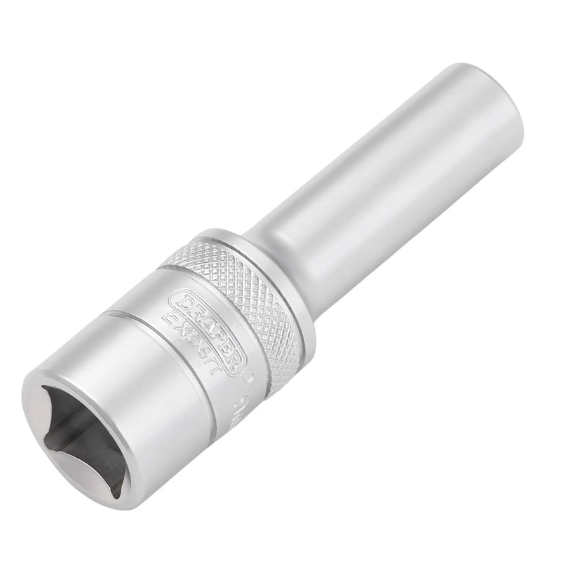 Draper Expert Metric Deep Socket, 1/2" Sq. Dr., Micro Satin Chrome