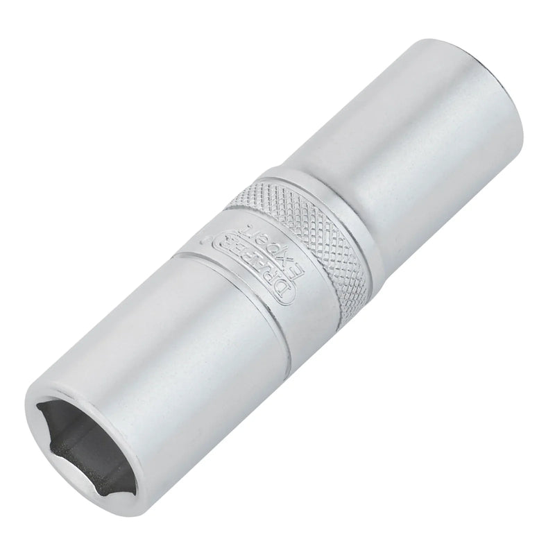 Draper Expert Metric Deep Socket, 1/2" Sq. Dr., Micro Satin Chrome