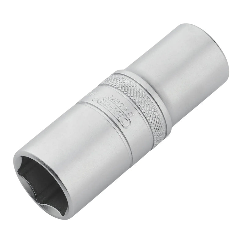 Draper Expert Metric Deep Socket, 1/2" Sq. Dr., Micro Satin Chrome