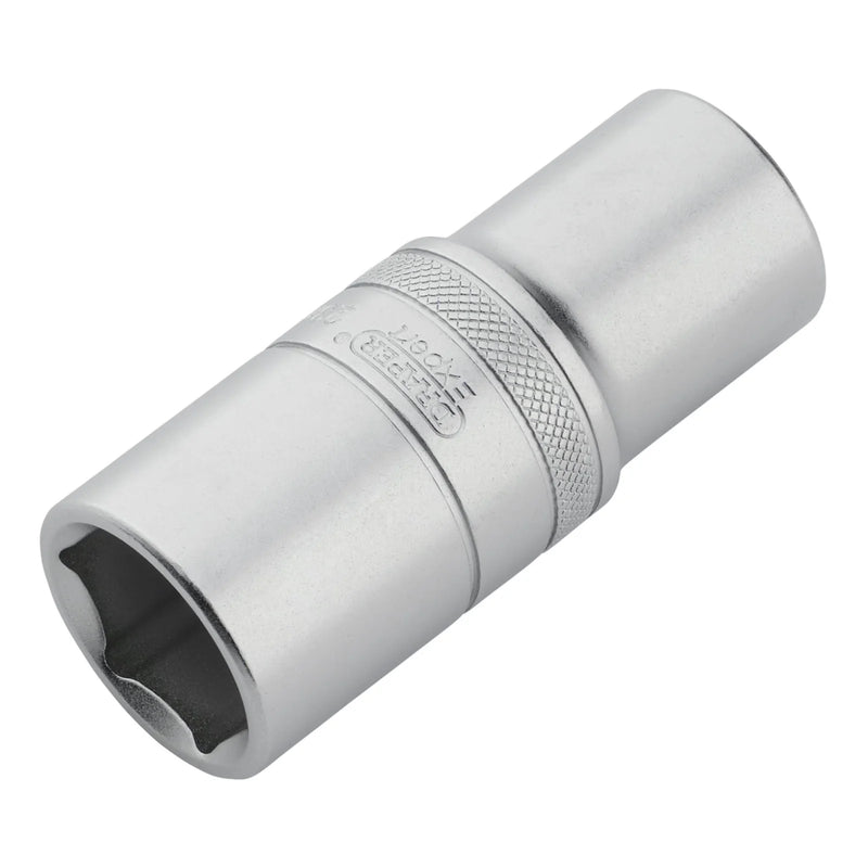 Draper Expert Metric Deep Socket, 1/2" Sq. Dr., Micro Satin Chrome