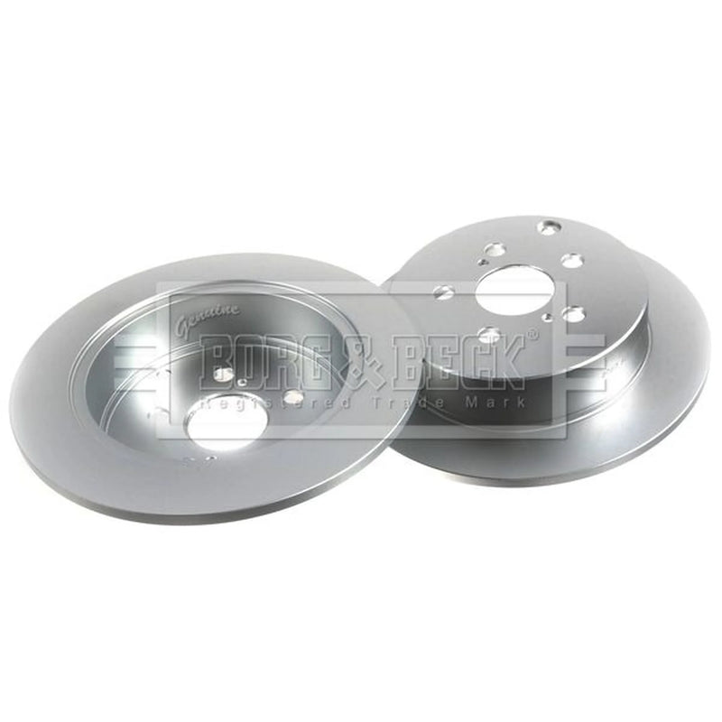 Borg & Beck 2 x Solid Rear Brake Discs BBD4462