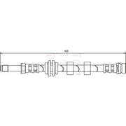 Apec Brake Hydraulic Hose Line Front HOS3277