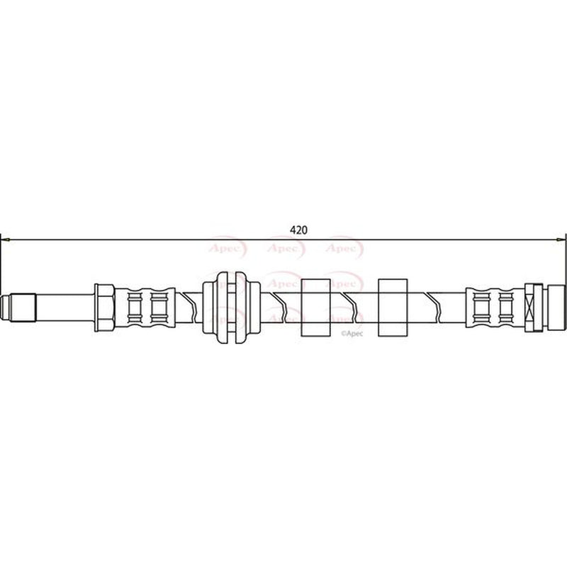Apec Brake Hydraulic Hose Line Front HOS3277