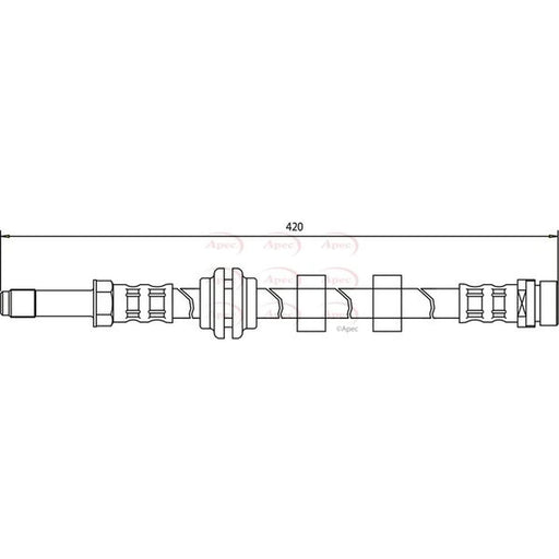 Apec Brake Hydraulic Hose Line Front HOS3277